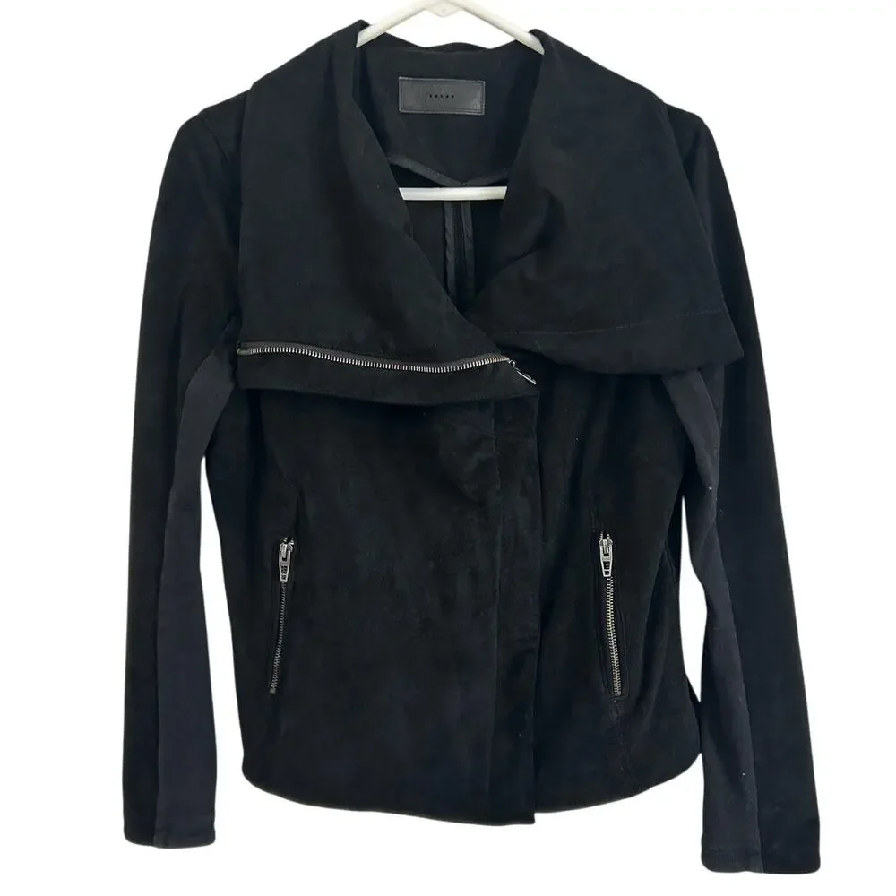Blank NYC Legendary Faux Suede Jacket - Black - Medium